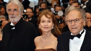 Haneke con Isabelle Huppert e Jean-Louis Trintignant